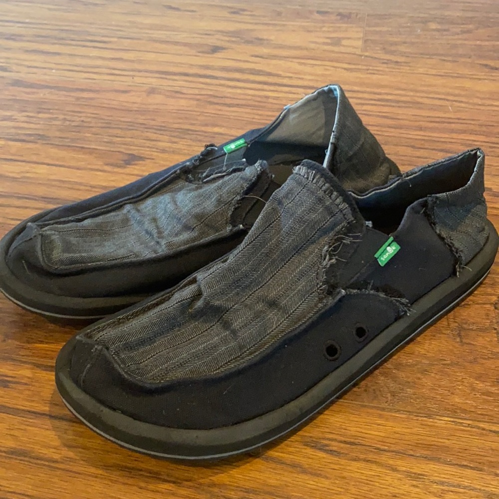 Black slip-ons